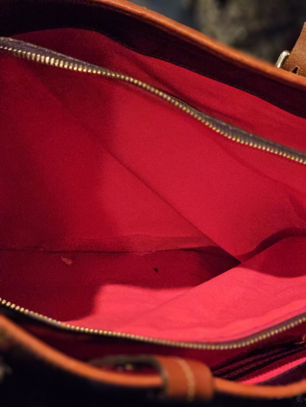 Dooney & Bourke Purple Croc-Embossed Tote with Brown Trim. Comes With dust bag. - Picture 11 of 13